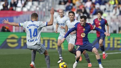 ملخص مباراة برشلونة ألافيس (1-0) من هنا