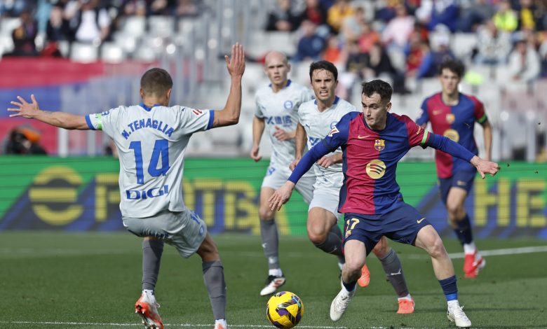 ملخص مباراة برشلونة ألافيس (1-0) من هنا