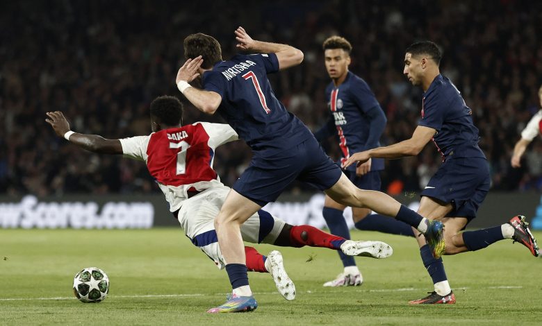 أهداف مباراة باريس سان جيرمان وآرسنال (2-1)