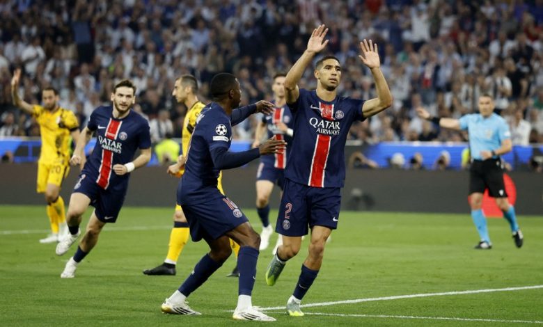 باريس سان جيرمان، إنتر، دوري أبطال أوروبا