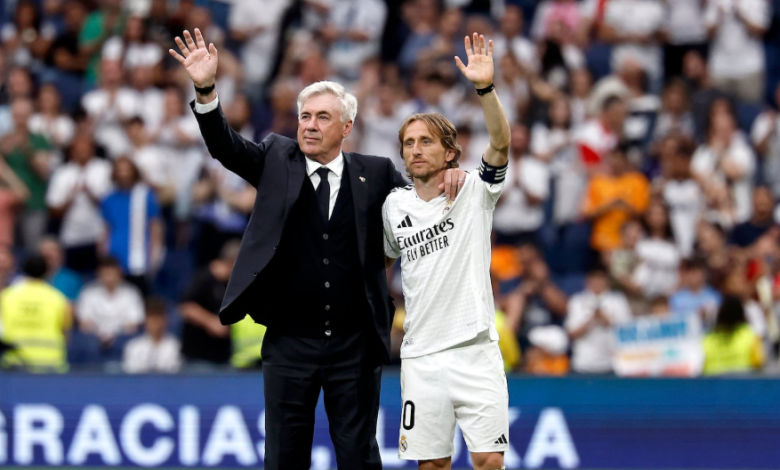مودريتش، أنشيلوتي، بيريز