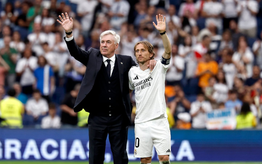 مودريتش، أنشيلوتي، بيريز