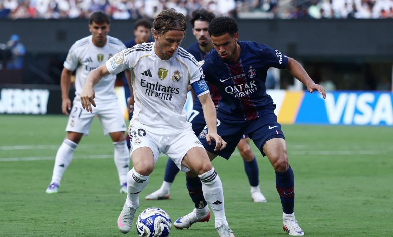 ملخص مباراة ريال مدريد وباريس سان جيرمان 4-0.