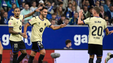 ملخص مباراة برشلونة وأوفييدو (3-1) من هنا