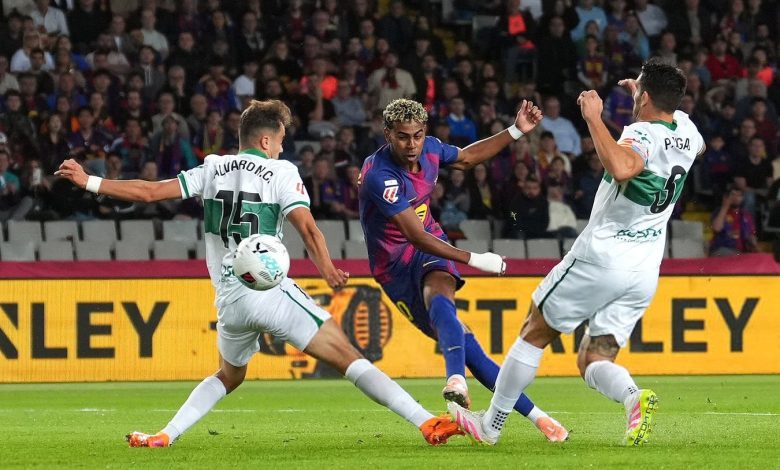 برشلونة وإلتشي، الدوري الإسباني