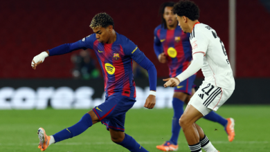 ملخص مباراة برشلونة وفرانكفورت (2-1)