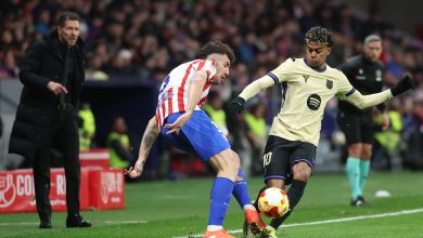 ملخص مباراة أتلتيكو مدريد وبرشلونة (4-1)