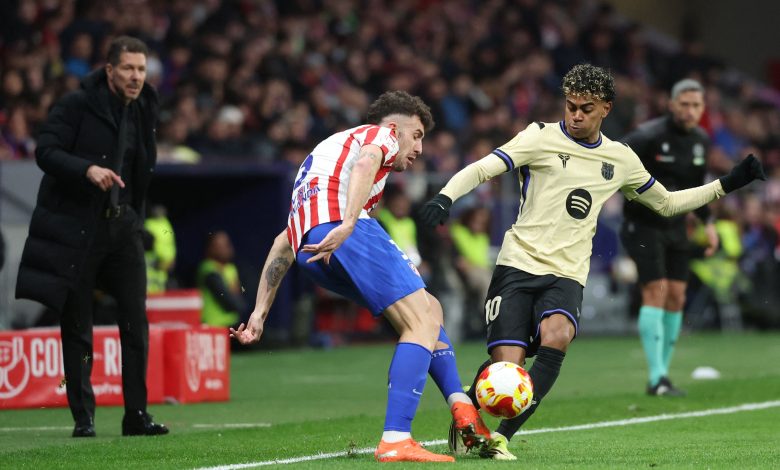 ملخص مباراة أتلتيكو مدريد وبرشلونة (4-1)