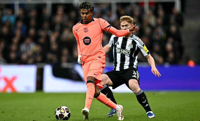 برشلونة ونيوكاسل