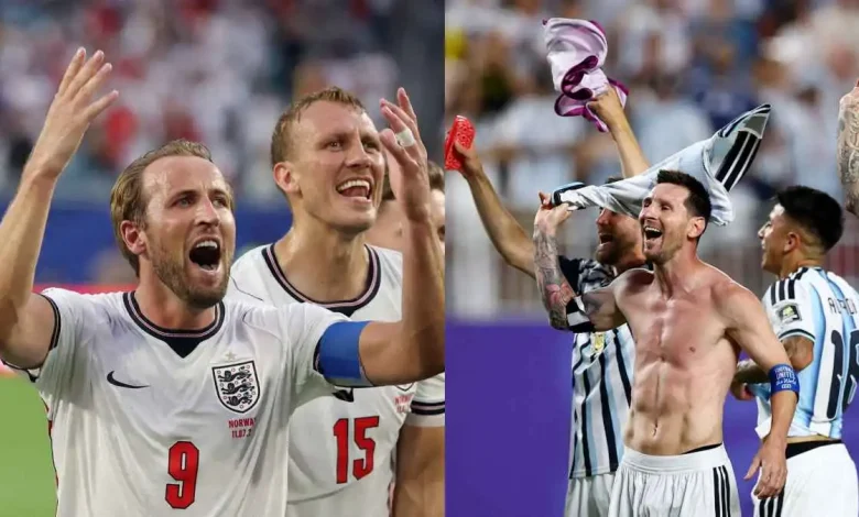 الأرجنتين وإنجلترا، كأس العالم